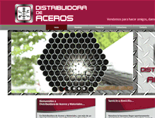 Tablet Screenshot of distribuidoradeaceros.com.mx